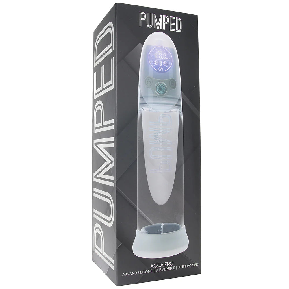 Pumped Aqua Pro AI Penis Pump in Grey