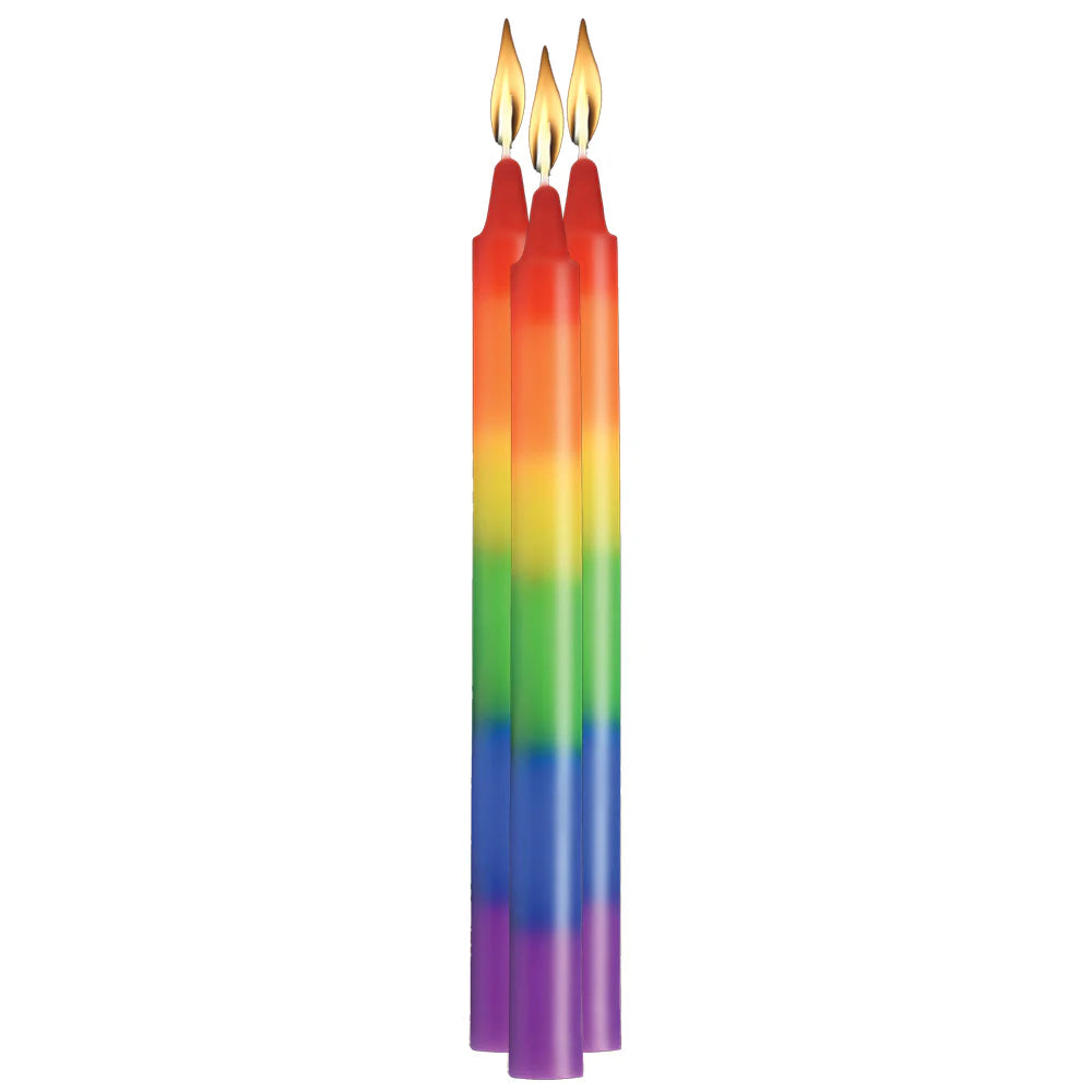 Master Series Pride Rainbow Drip Candles