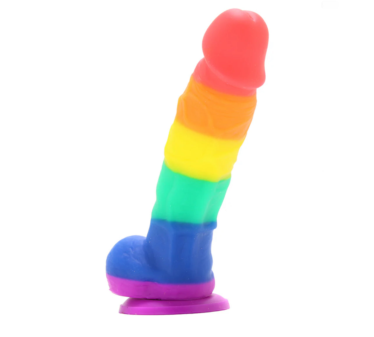 Colours Pride Edition 5 Inch Silicone Dildo in Rainbow