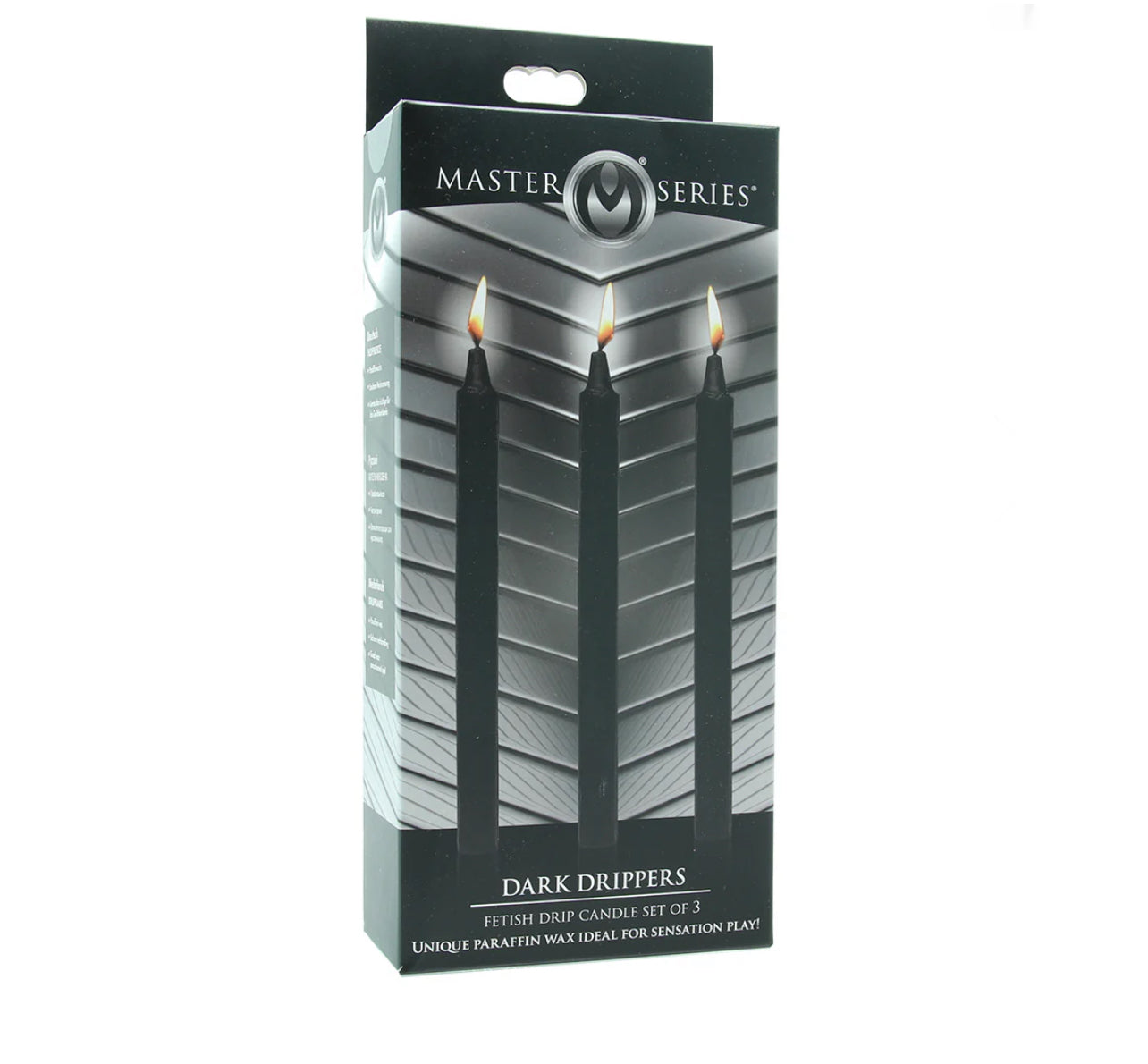 Master Series Dark Drippers Candle Set of 3 in Black