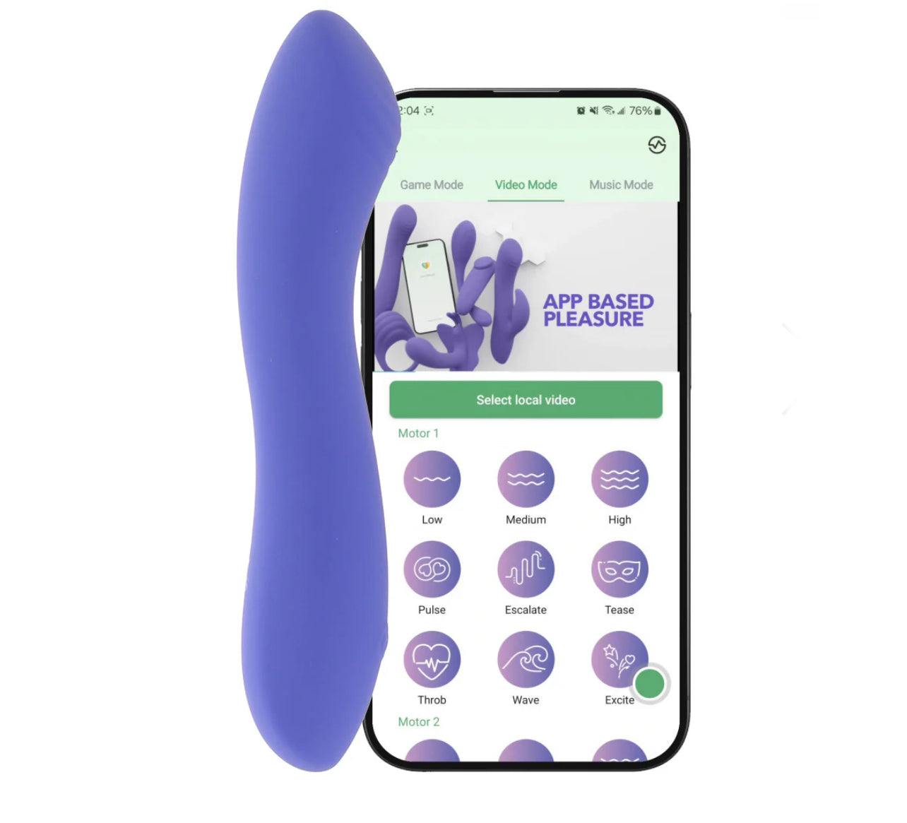 Connect App Controlled Contoured G Vibe