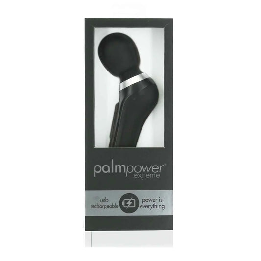 PalmPower Extreme - Rechargeable Massage Wand - Black